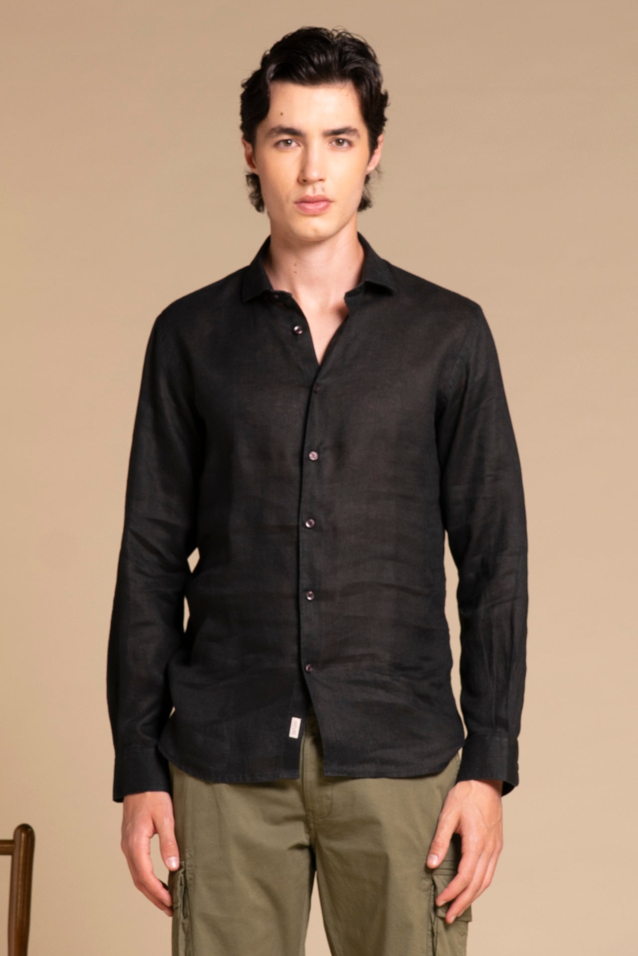 RILEY FRENCH COLLAR IN LINEN