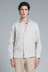 LARS KOREAN SHIRT IN SEERSUCKER