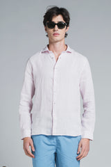 LARS KOREAN SHIRT IN SEERSUCKER