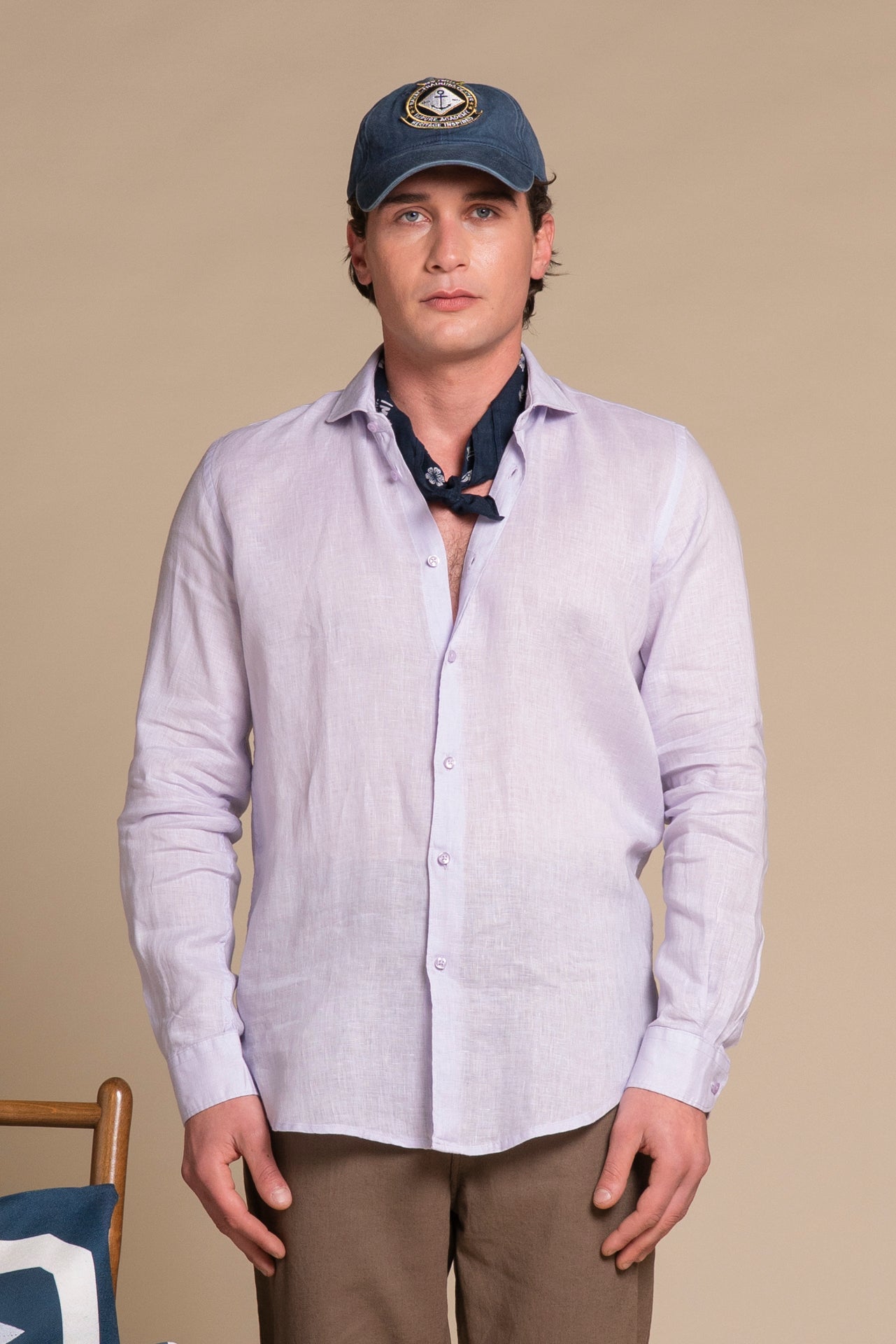 RILEY FRENCH COLLAR IN LINEN