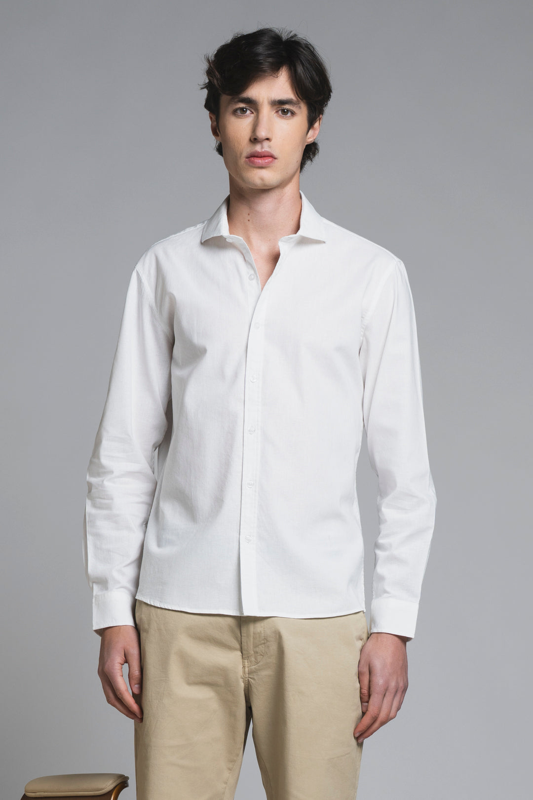 RILEY COLLAR FRENCH IN MIXED LINEN