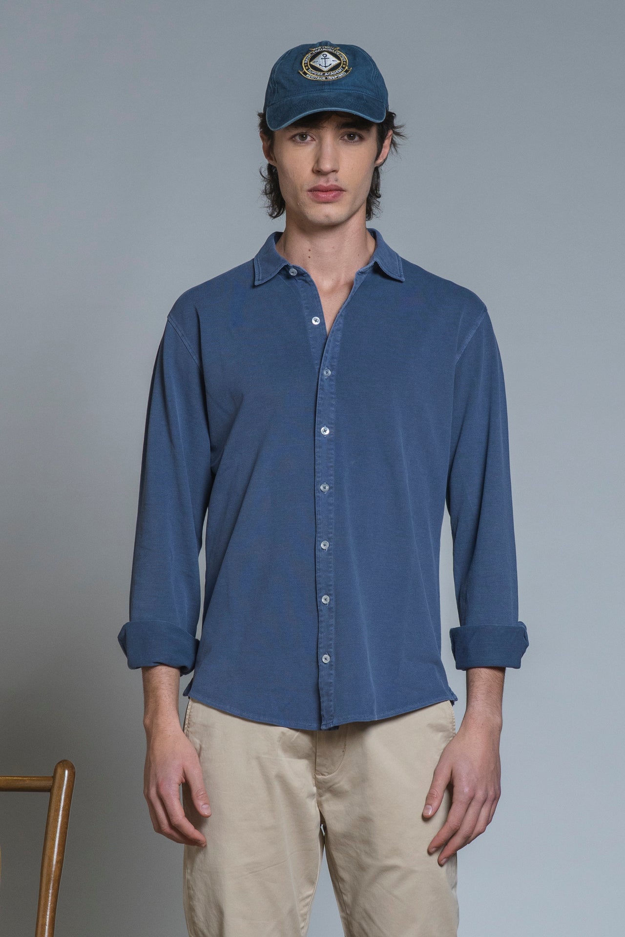 RILEY FRENCH COLLAR IN OXFORD PIQUET