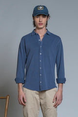 RILEY FRENCH COLLAR IN OXFORD PIQUET