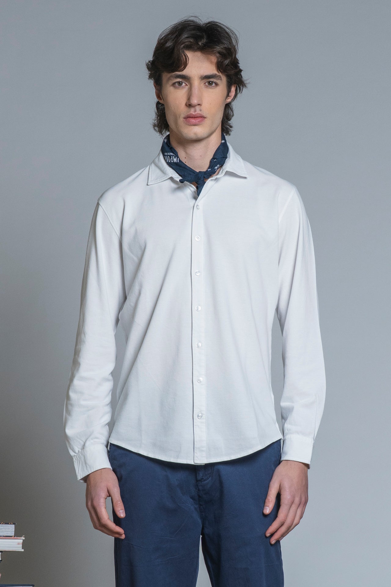RILEY FRENCH COLLAR IN OXFORD PIQUET