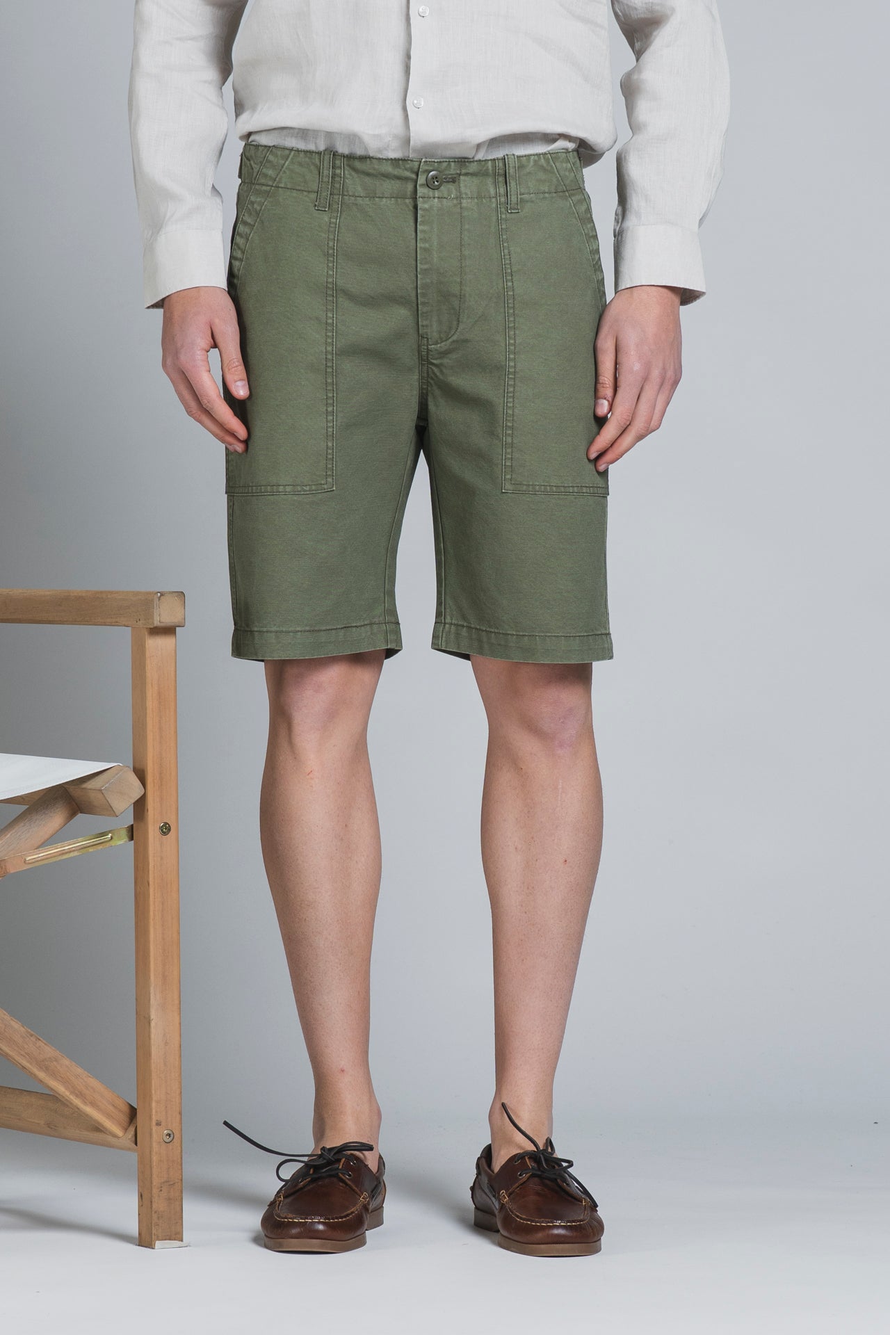 ROSS FATIGUE SHORT IN COTTON SLUB