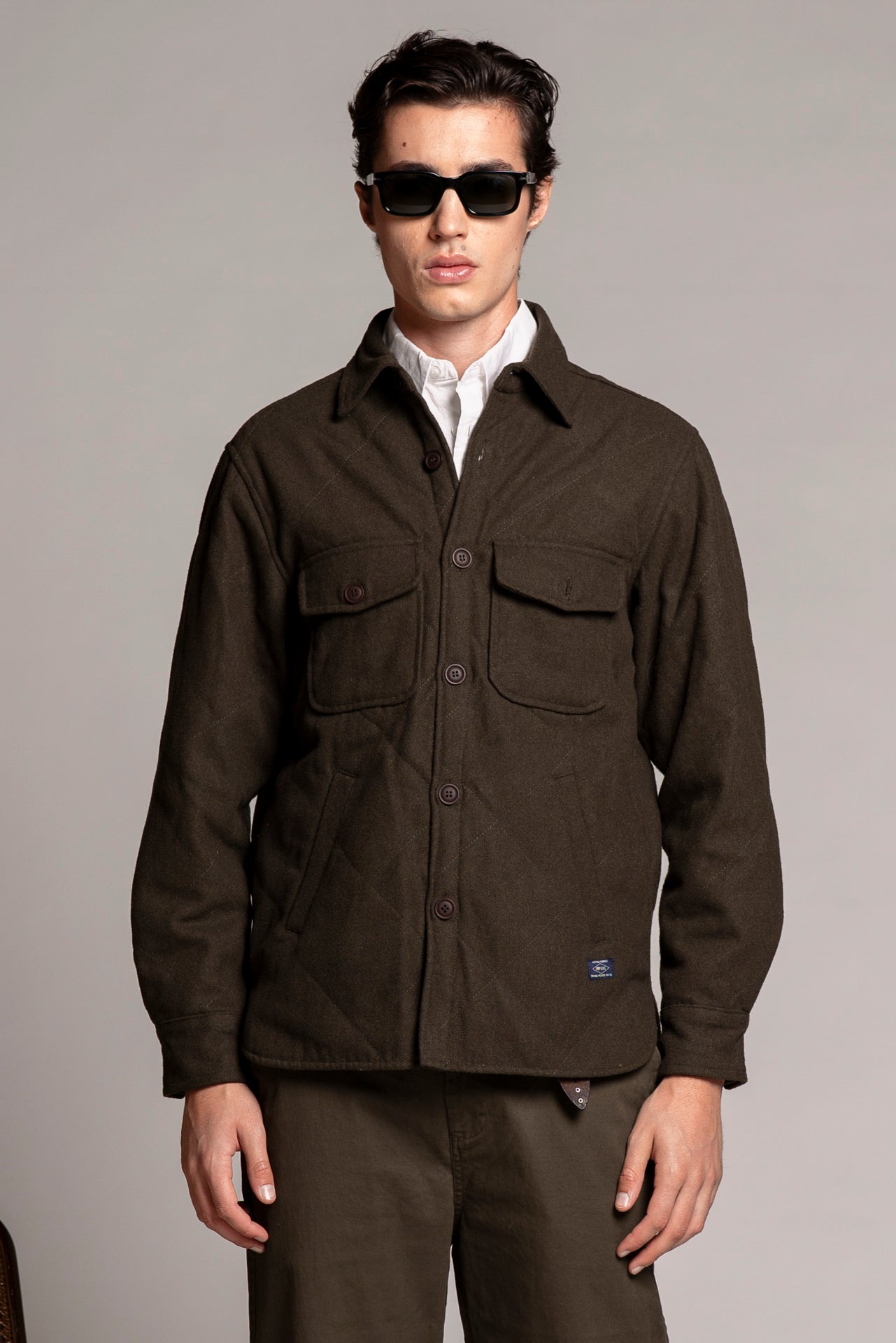 ROY OVERSHIRT IN MIXED WOOL