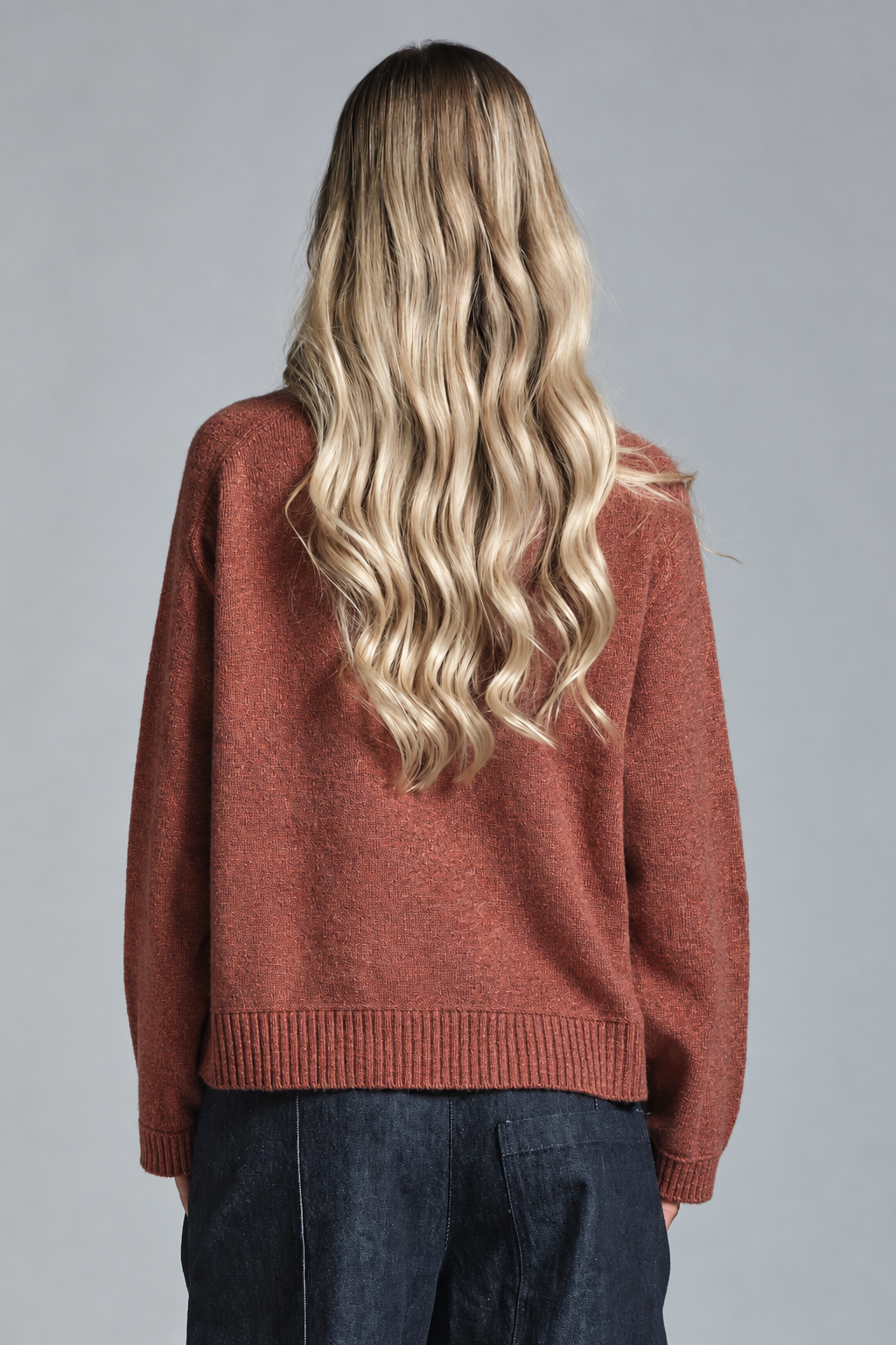 GERY ROUND NECK IN LAMBSWOOL
