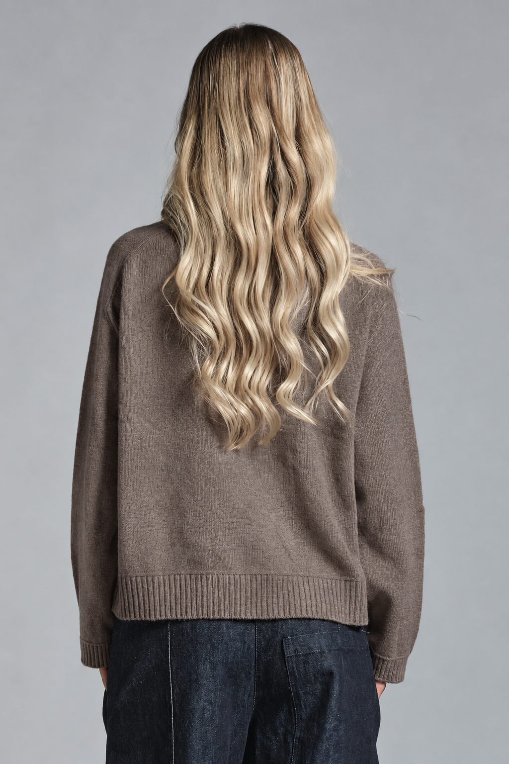 GERY ROUND NECK IN LAMBSWOOL