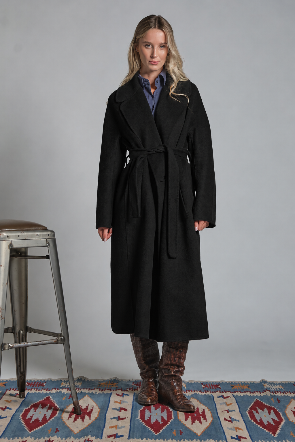 CLAIR LONG COAT IN MIXED WOOL
