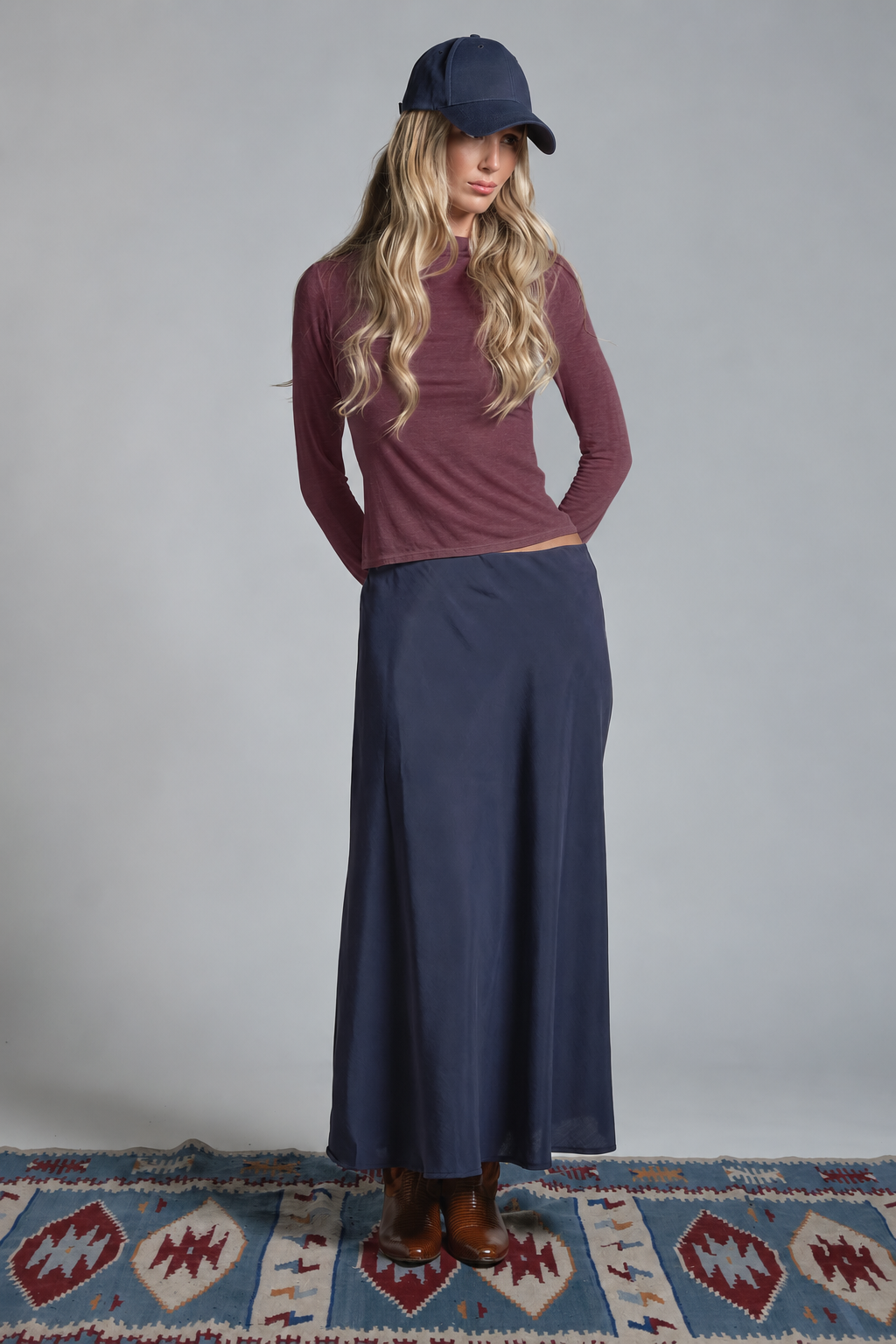 BLANCA T.SHIRT IN MIXED CASHMERE
