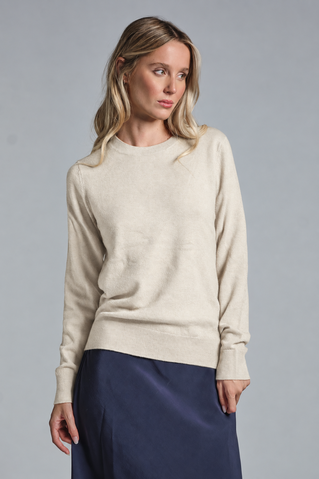 NICOLE SWEATER IN WOOL MERCERIZED