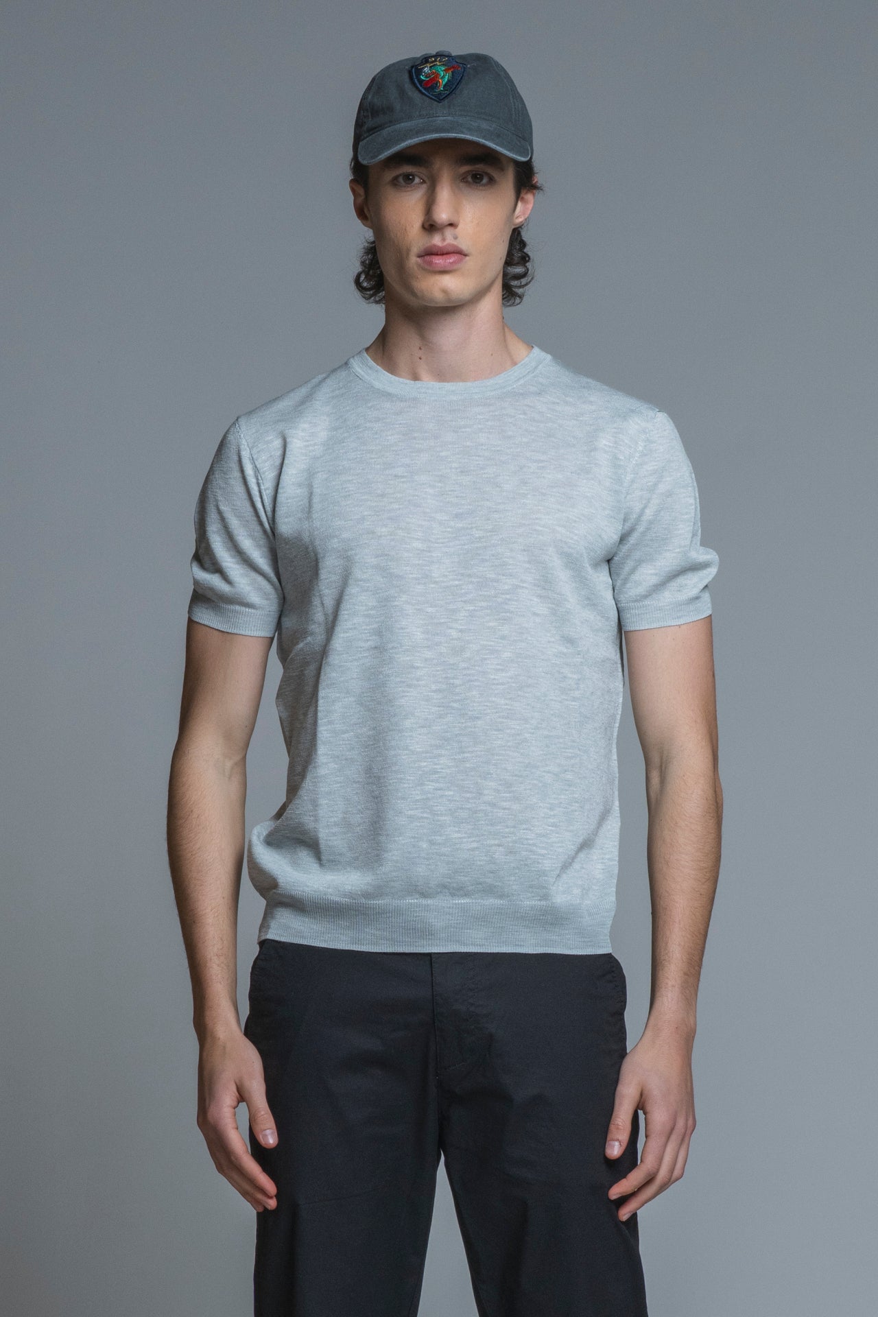 SAMUEL SWEATER ROUND NECK IN MIXED LINEN