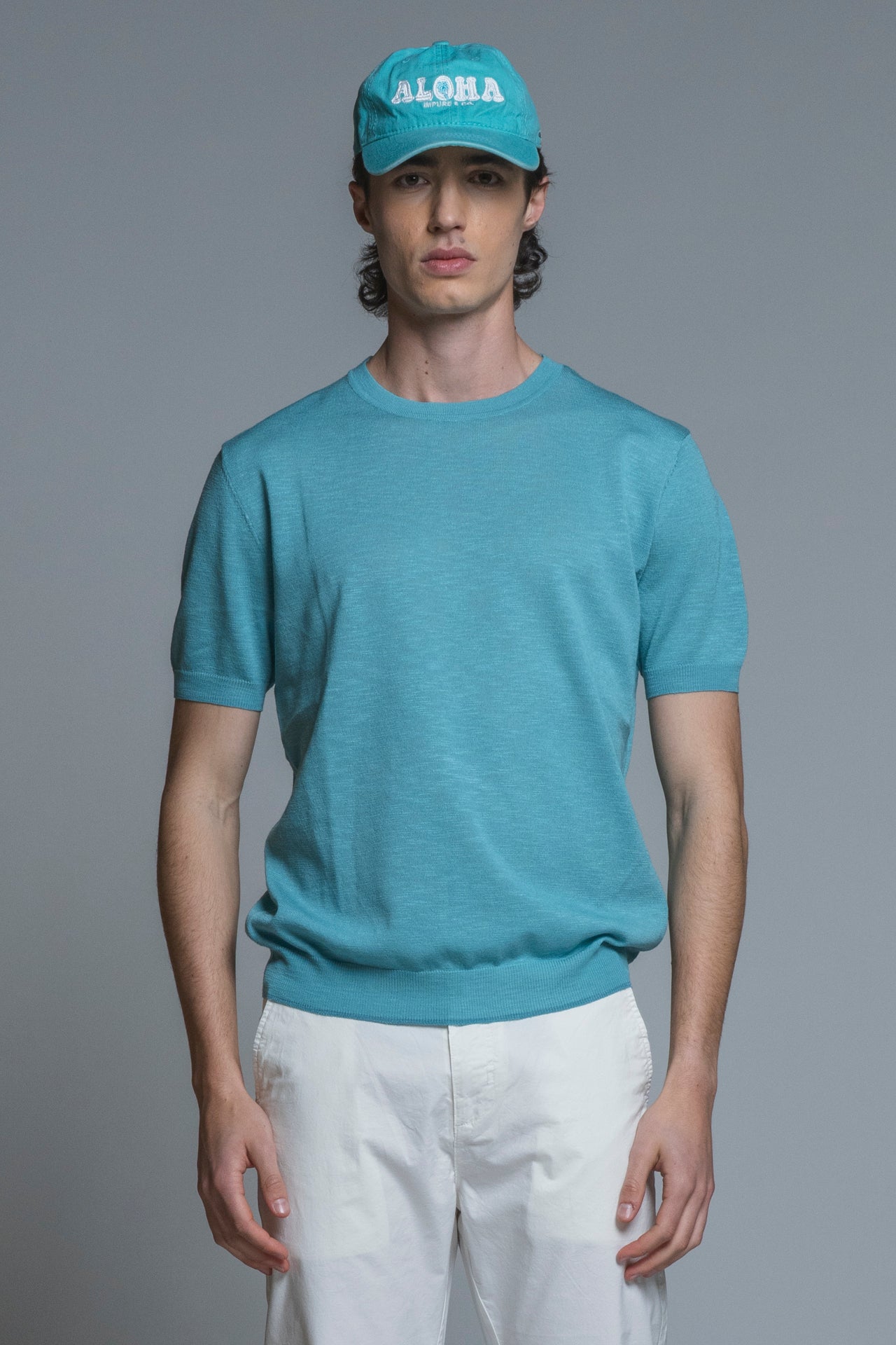 SAMUEL SWEATER ROUND NECK IN MIXED LINEN