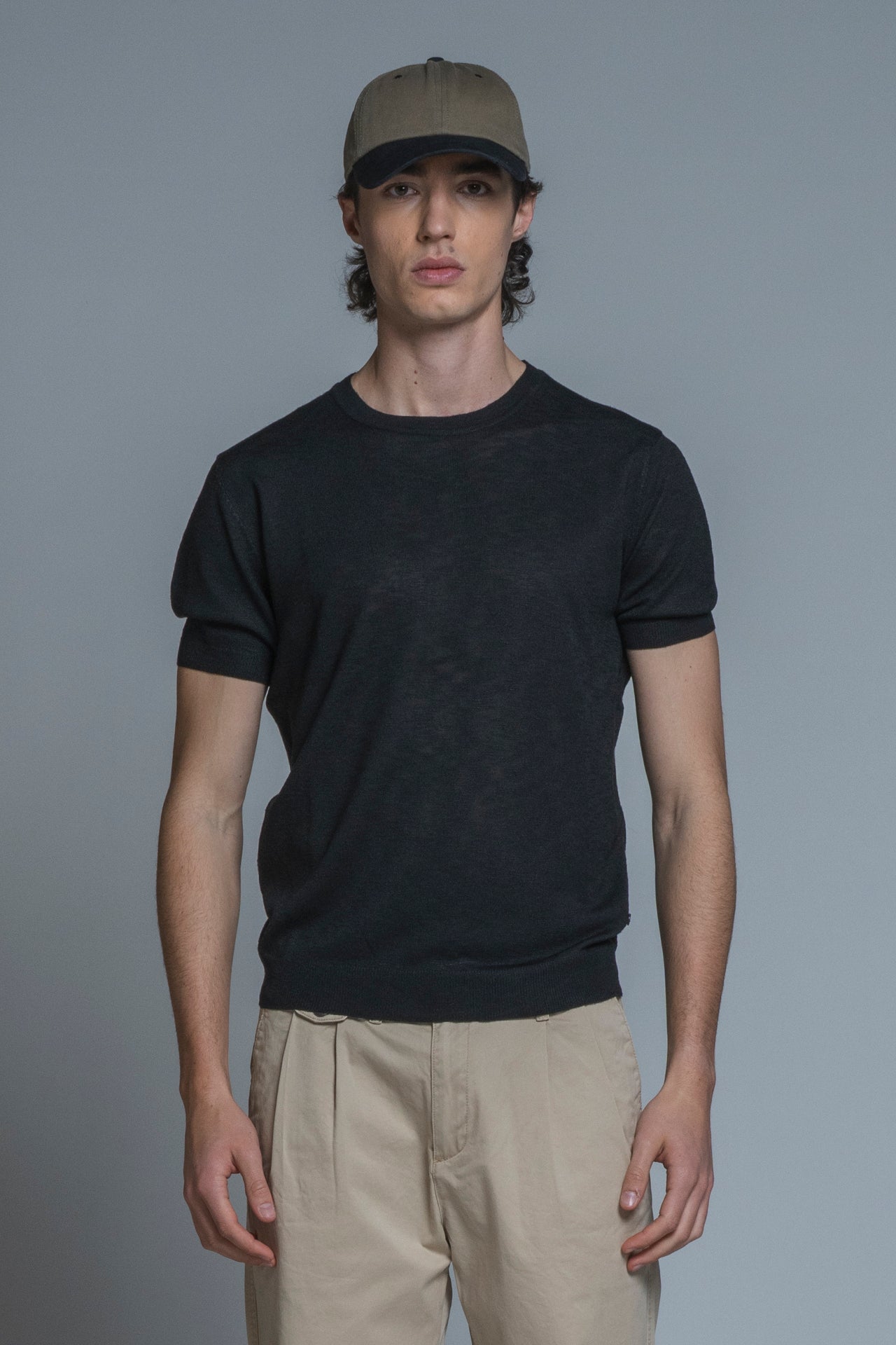 SAMUEL SWEATER ROUND NECK IN MIXED LINEN