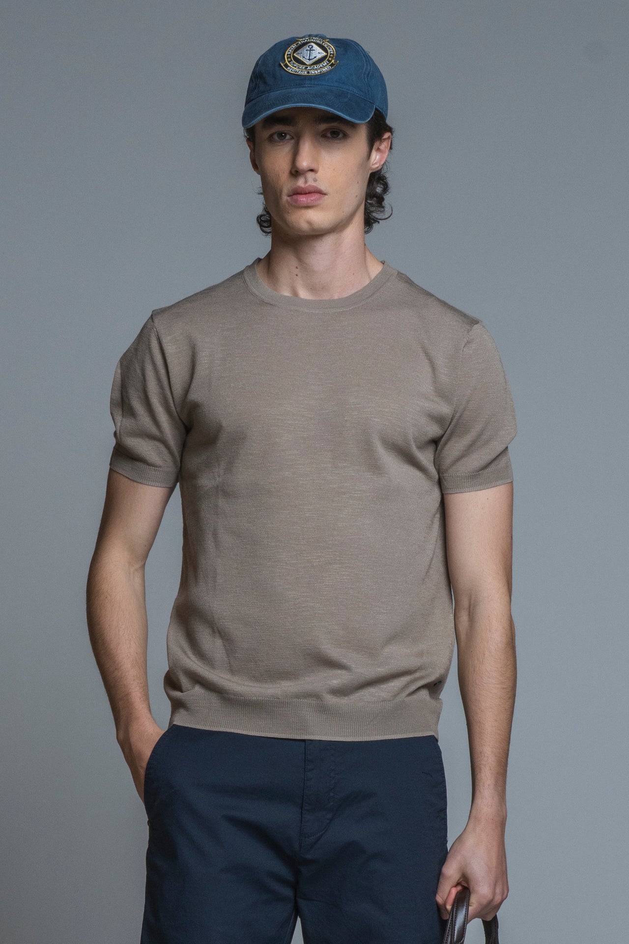 SAMUEL SWEATER ROUND NECK IN MIXED LINEN