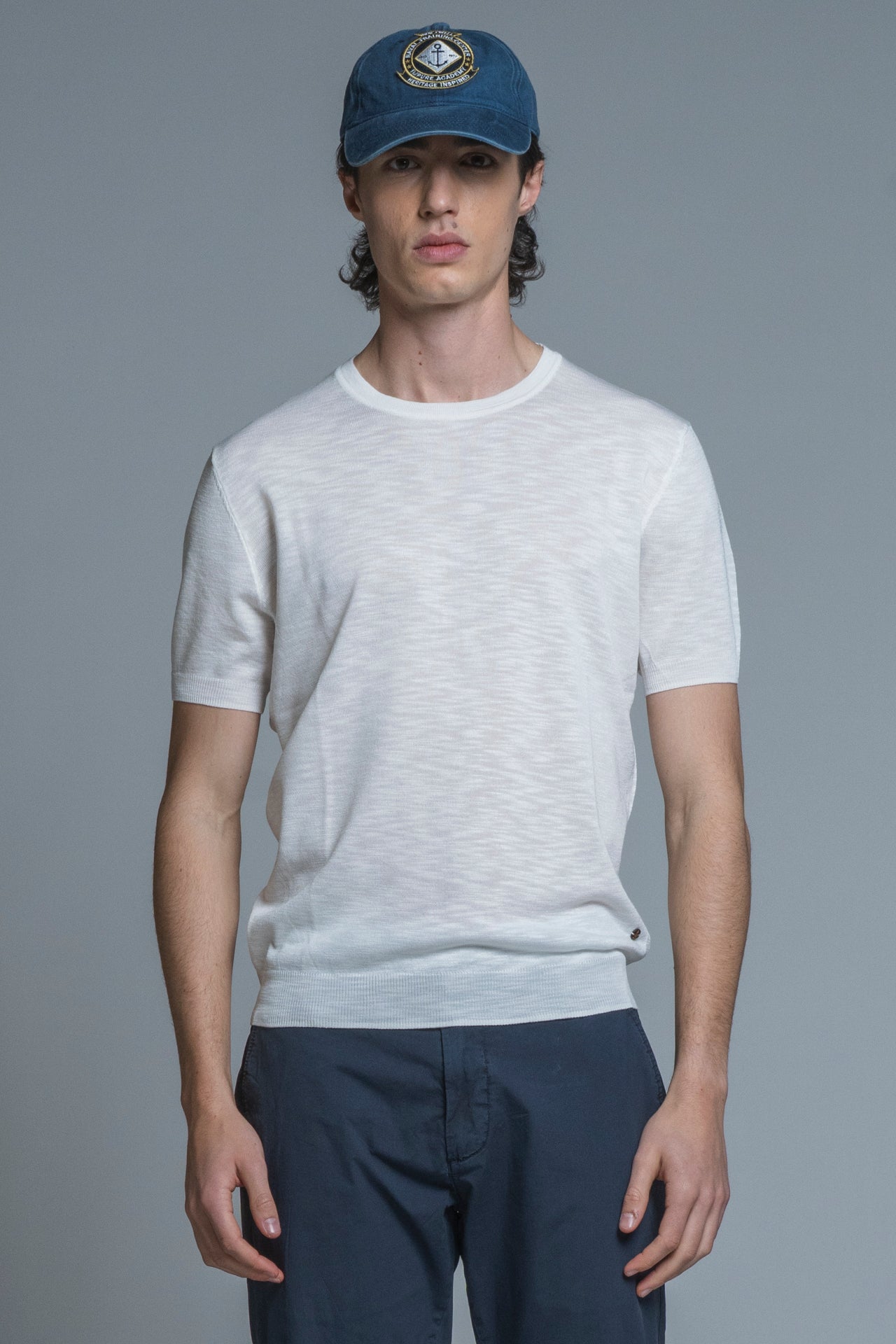 SAMUEL SWEATER ROUND NECK IN MIXED LINEN