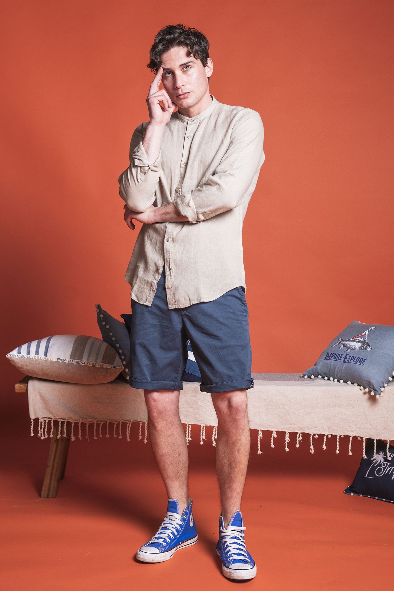 100% LINEN SLIM FIT SHIRT