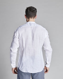 CAMICIA IN LINO COLLO CORANO