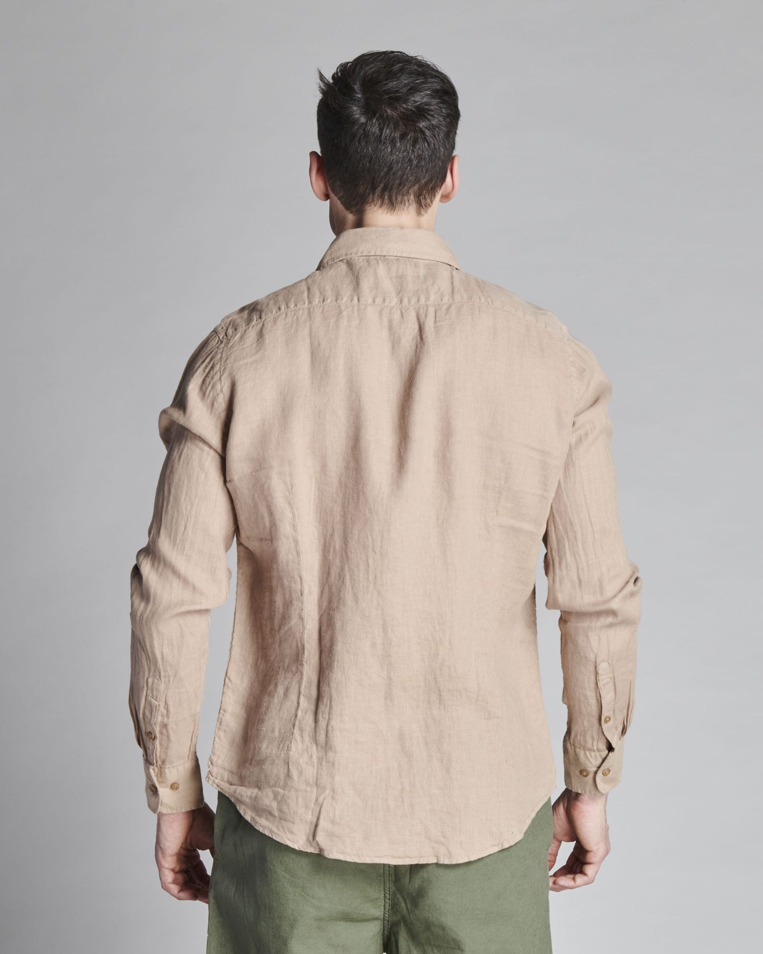 CAMICIA IN LINO COLLO FRANCESE