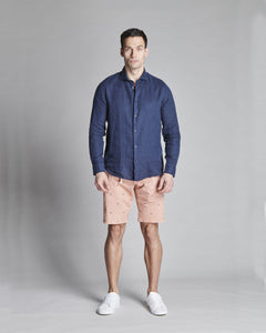CAMICIA IN LINO COLLO FRANCESE
