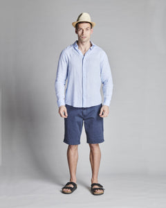 CAMICIA IN LINO COLLO FRANCESE