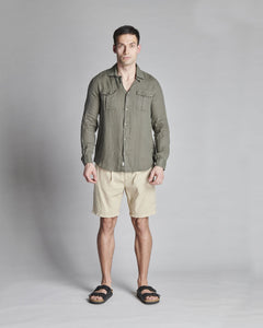 CAMICIA IN LINO MODELLO SAFARI