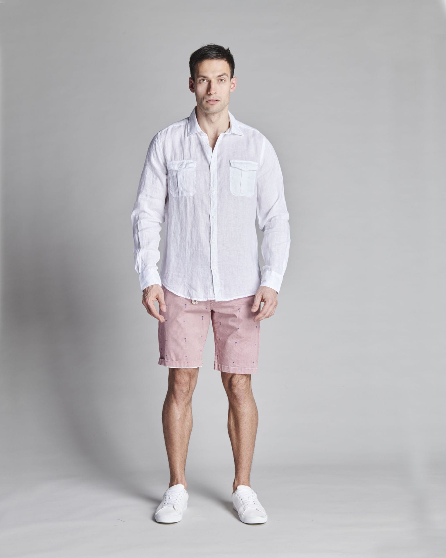 CAMICIA IN LINO MODELLO SAFARI