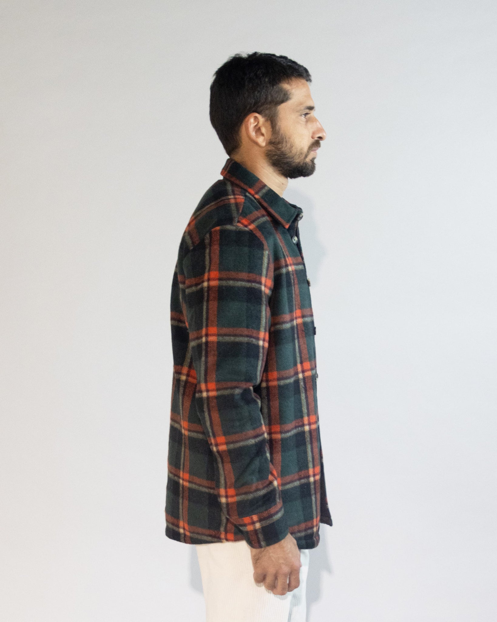 OVER SHIRT A QUADRI CON IMBOTTITURA