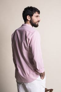 100% COTTON SEERSUCKER SLIM FIT SHIRT