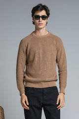 SIMON ROUND NECK IN COTTON STONE WASH