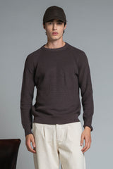 SIMON ROUND NECK IN COTTON STONE WASH