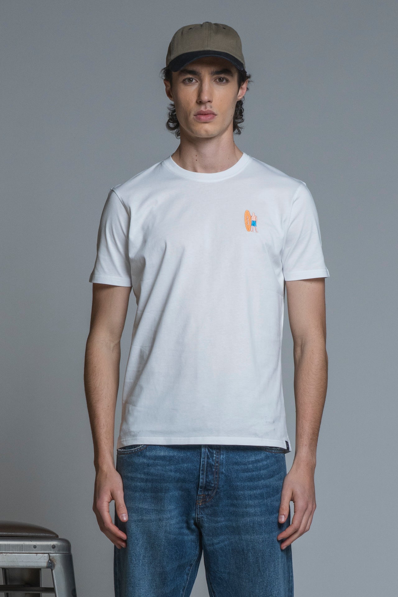 SURFER T.SHIRT WITH EMBROIDERY