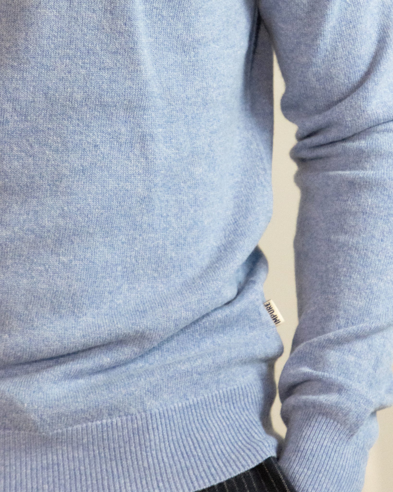 PULLOVER GIROCOLLO BLEND CASHMERE