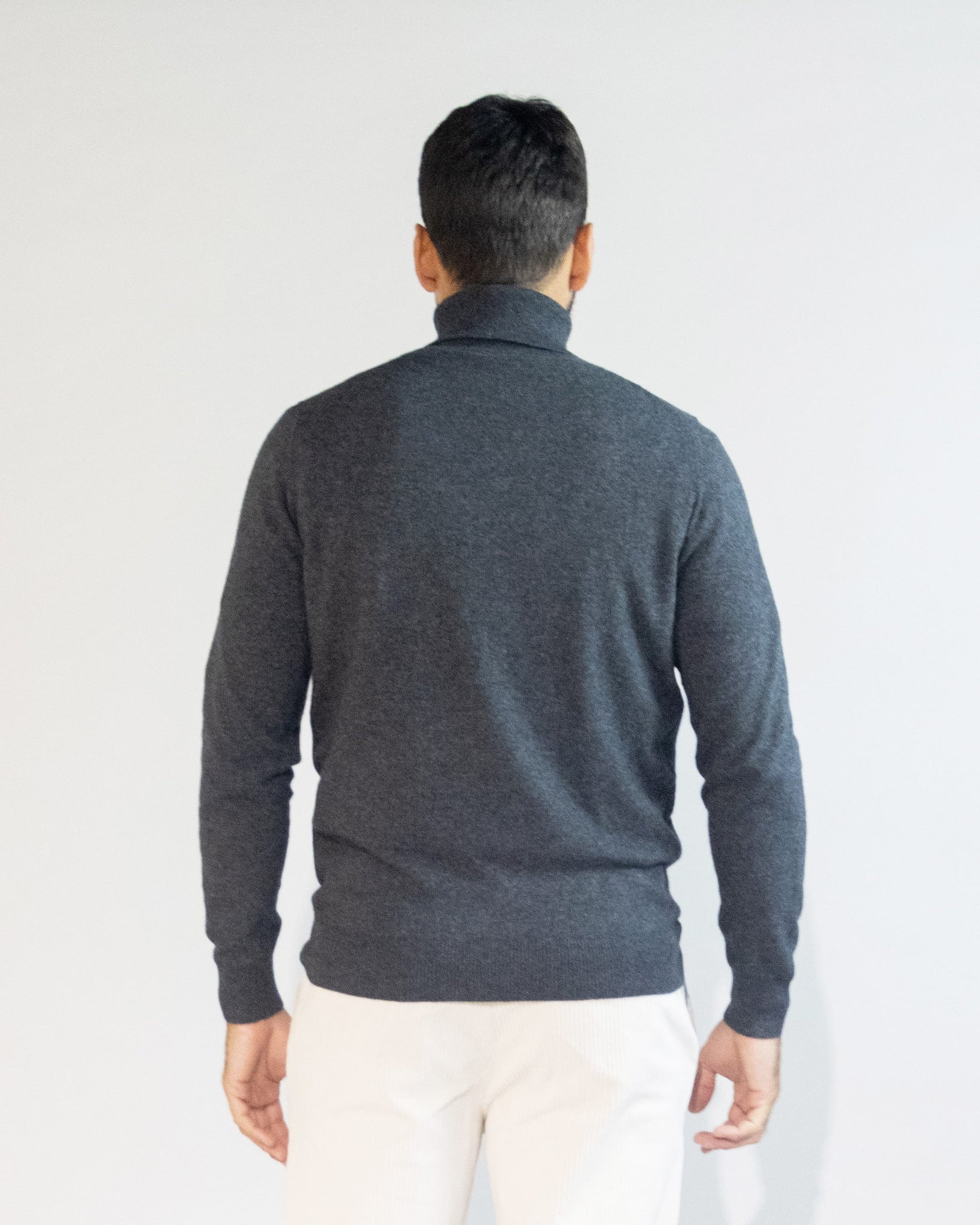 PULLOVER COLLO ALTO BLEND CASHMERE