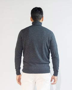 PULLOVER COLLO ALTO BLEND CASHMERE