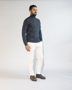 PULLOVER COLLO ALTO BLEND CASHMERE