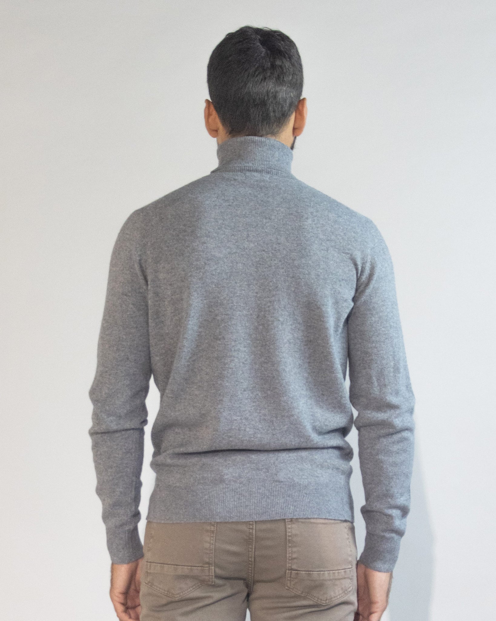 PULLOVER COLLO ALTO BLEND CASHMERE
