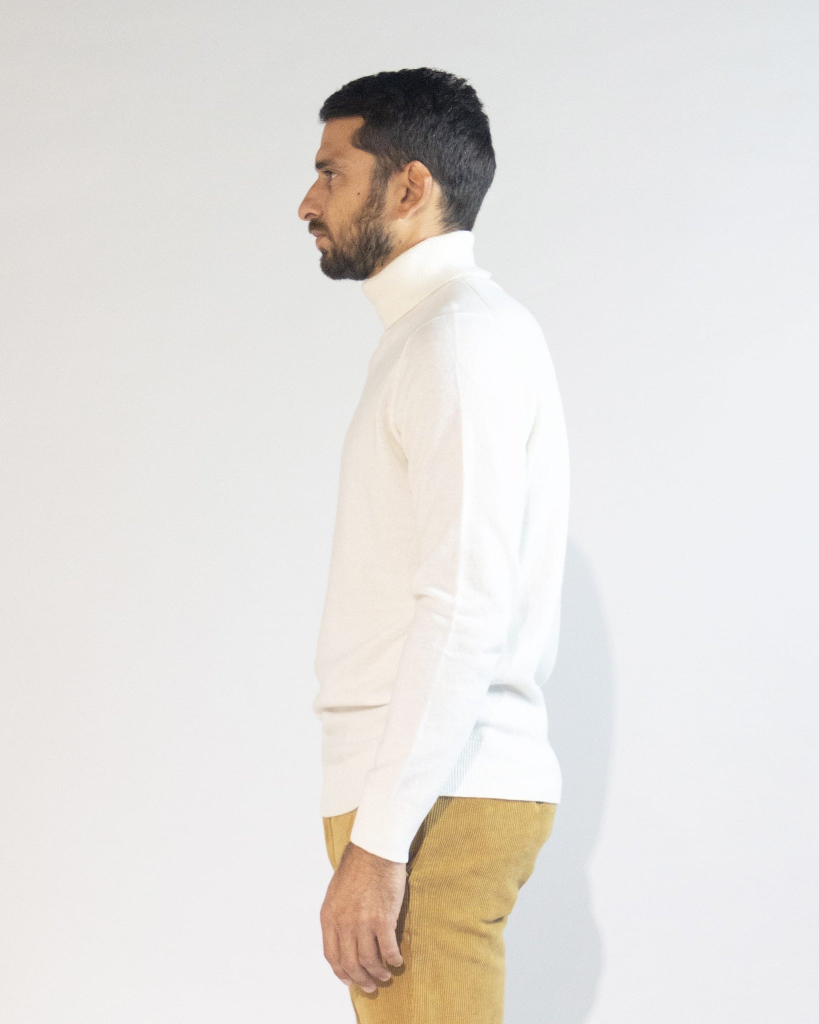 PULLOVER COLLO ALTO BLEND CASHMERE