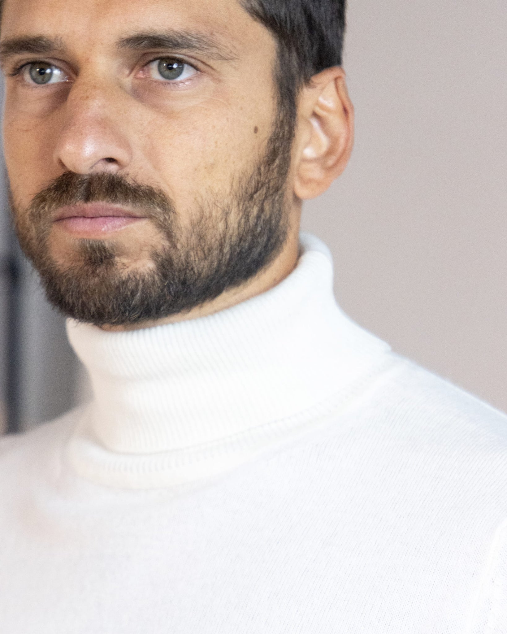 PULLOVER COLLO ALTO BLEND CASHMERE