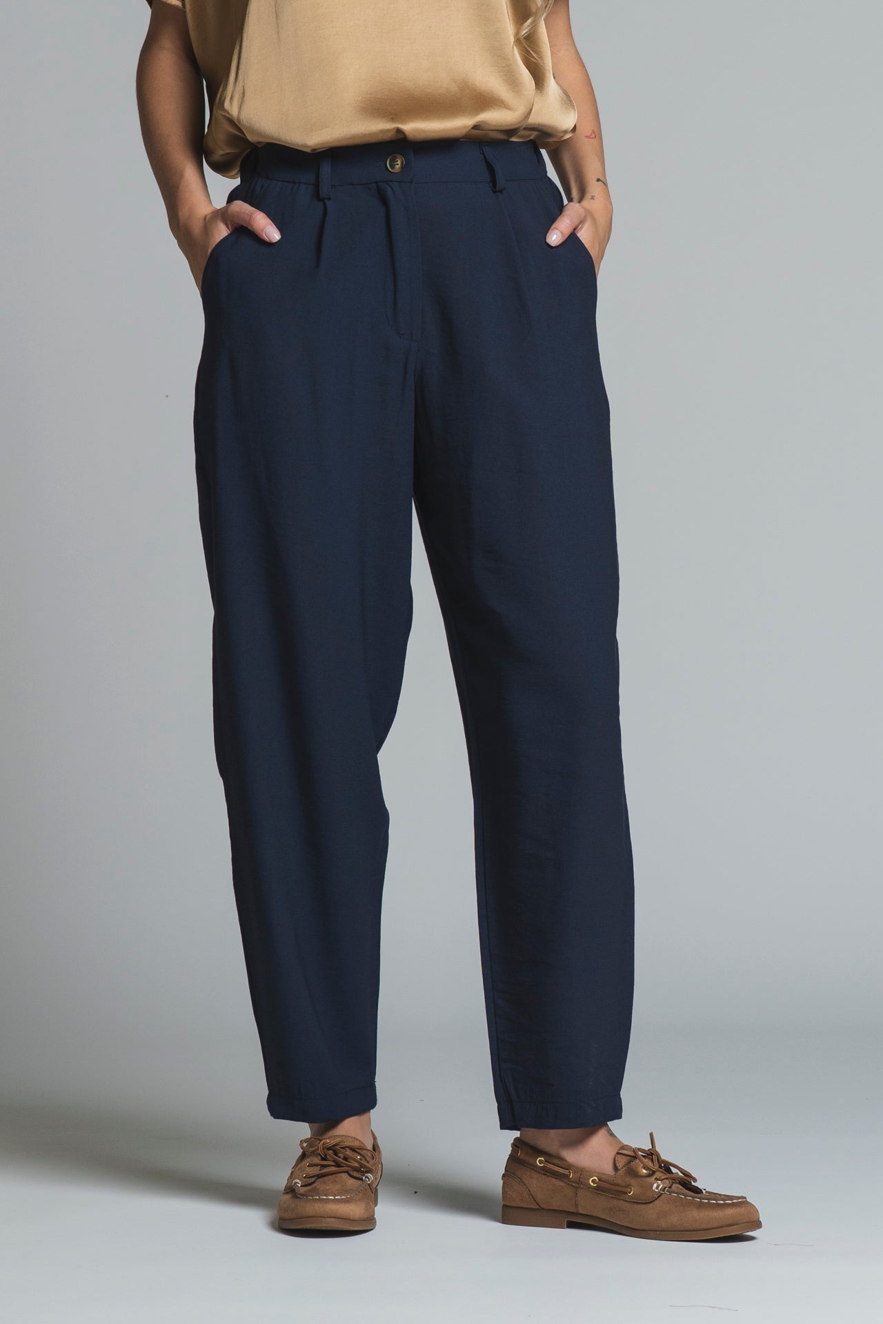TANIT CHINO LONG IN MIXED VISCOSA