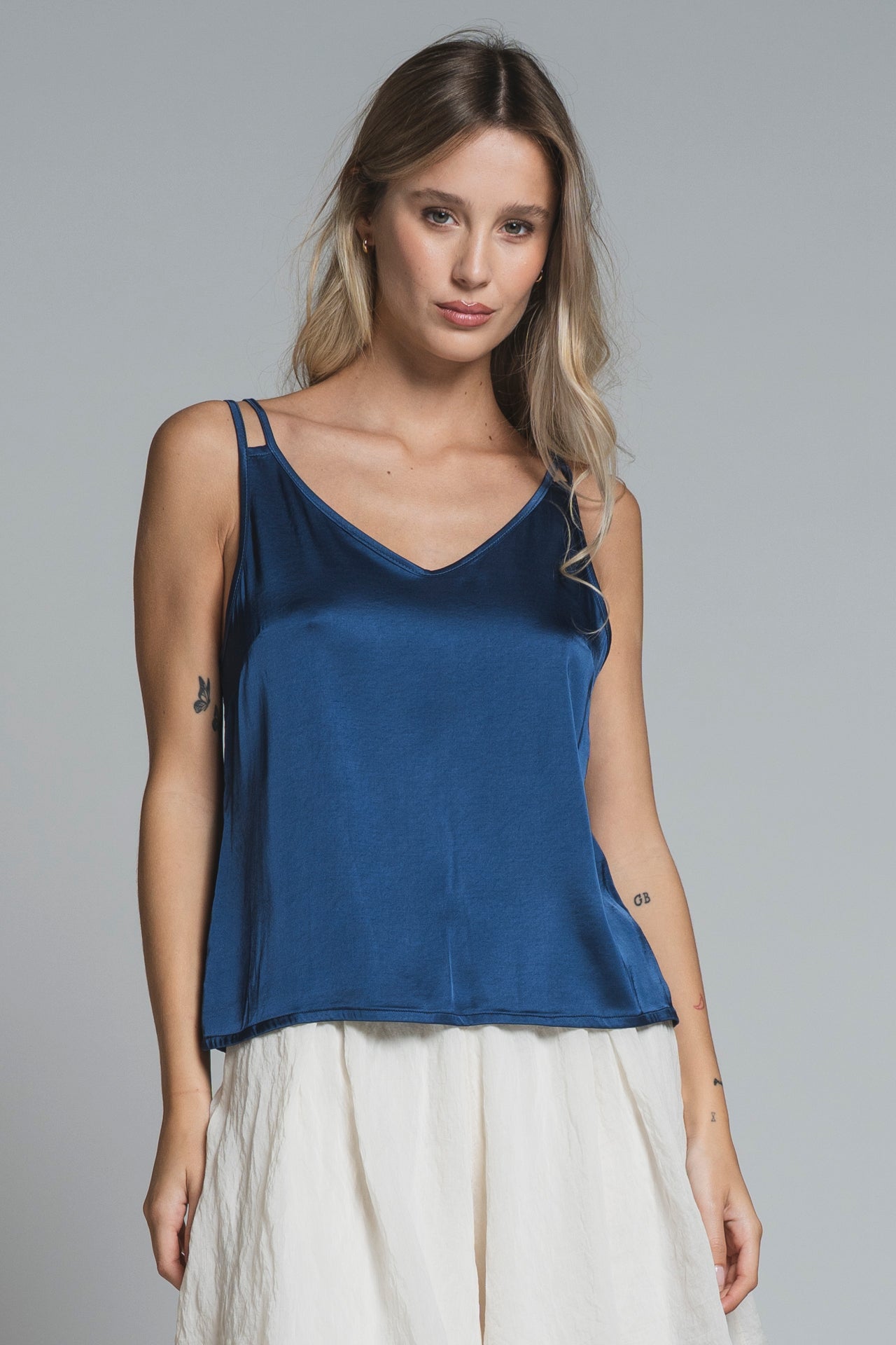 TARA TOP BRACES IN VISCOSE