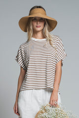 TESSA T.SHIRT BOXY IN MIXED VISCOSE