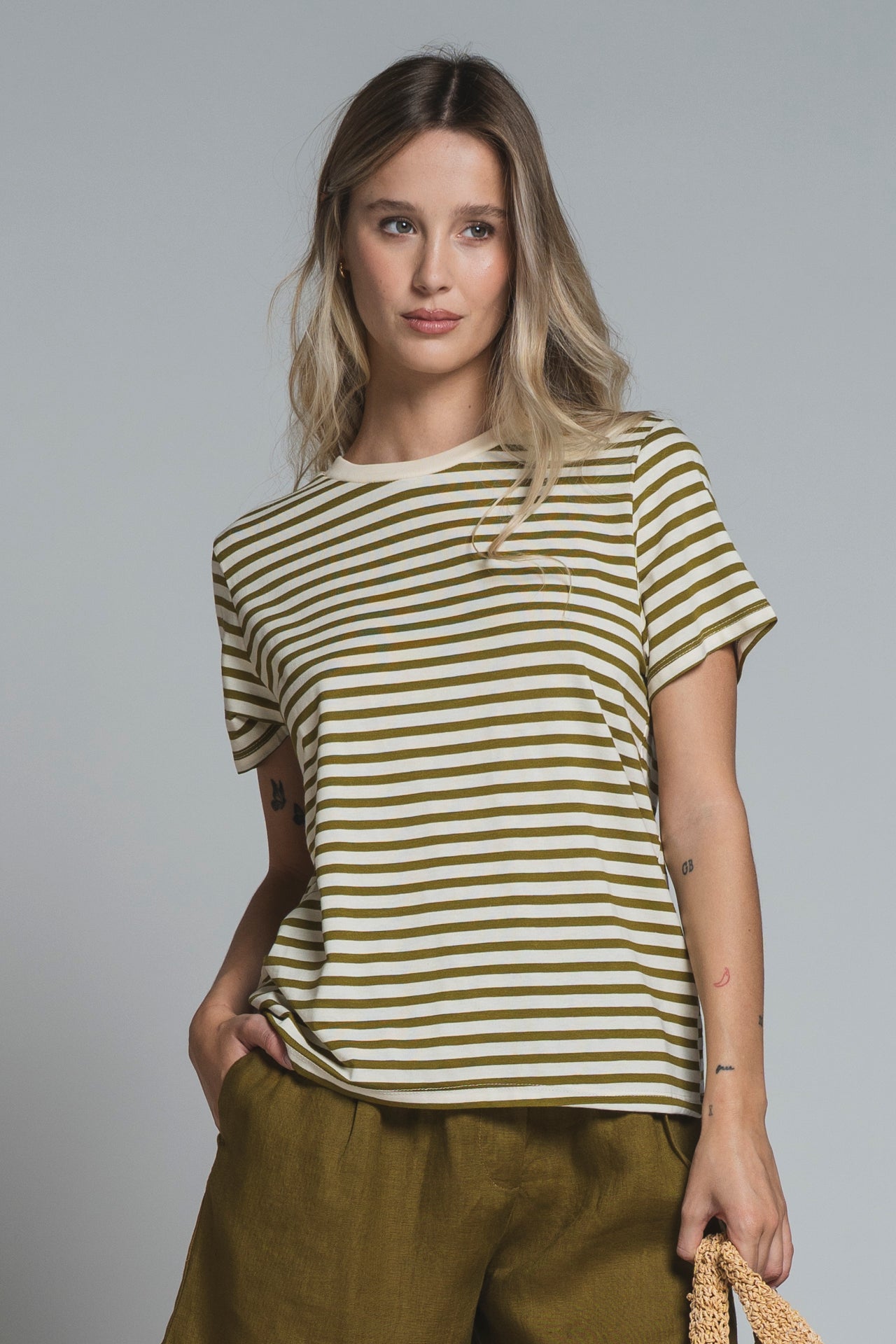 TILLIE TSHIRT REGULAR FIT IN MIXED  VISCOSE