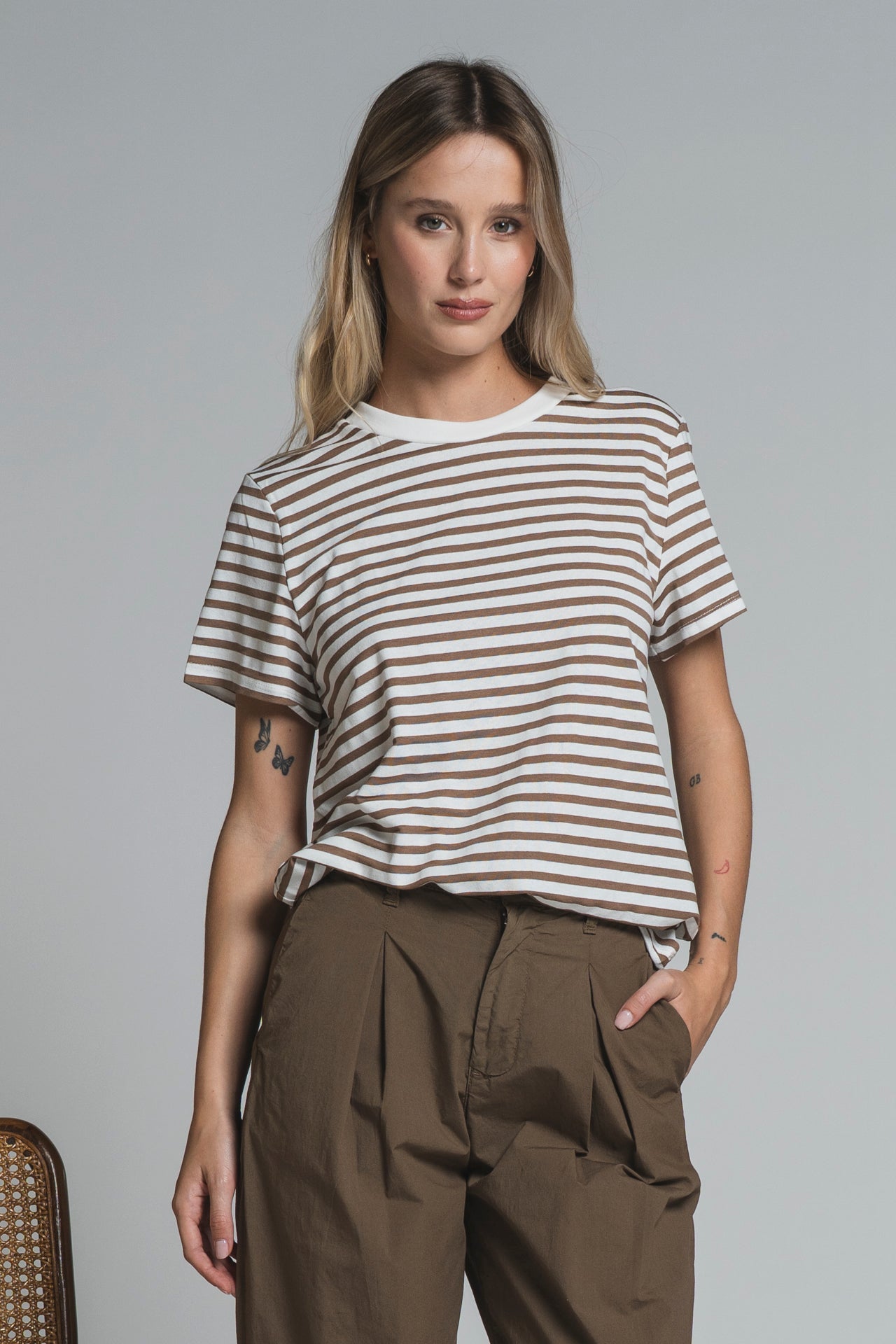 TILLIE TSHIRT REGULAR FIT IN MIXED  VISCOSE