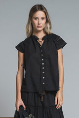 SOPHIA LINEN BLOUSE
