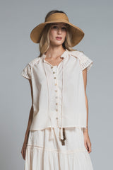SOPHIA LINEN BLOUSE