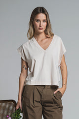 TRACE V NECK IN JERSEY