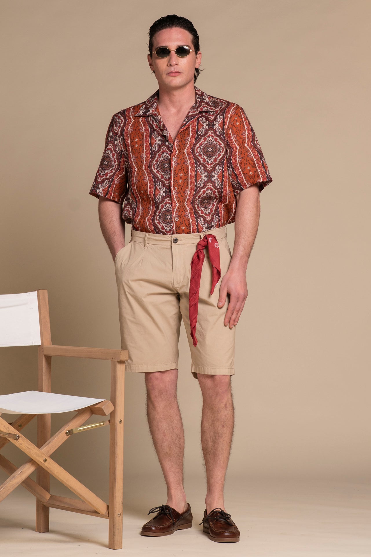 WILL SHIRT BOWLING IN MIXED LINEN