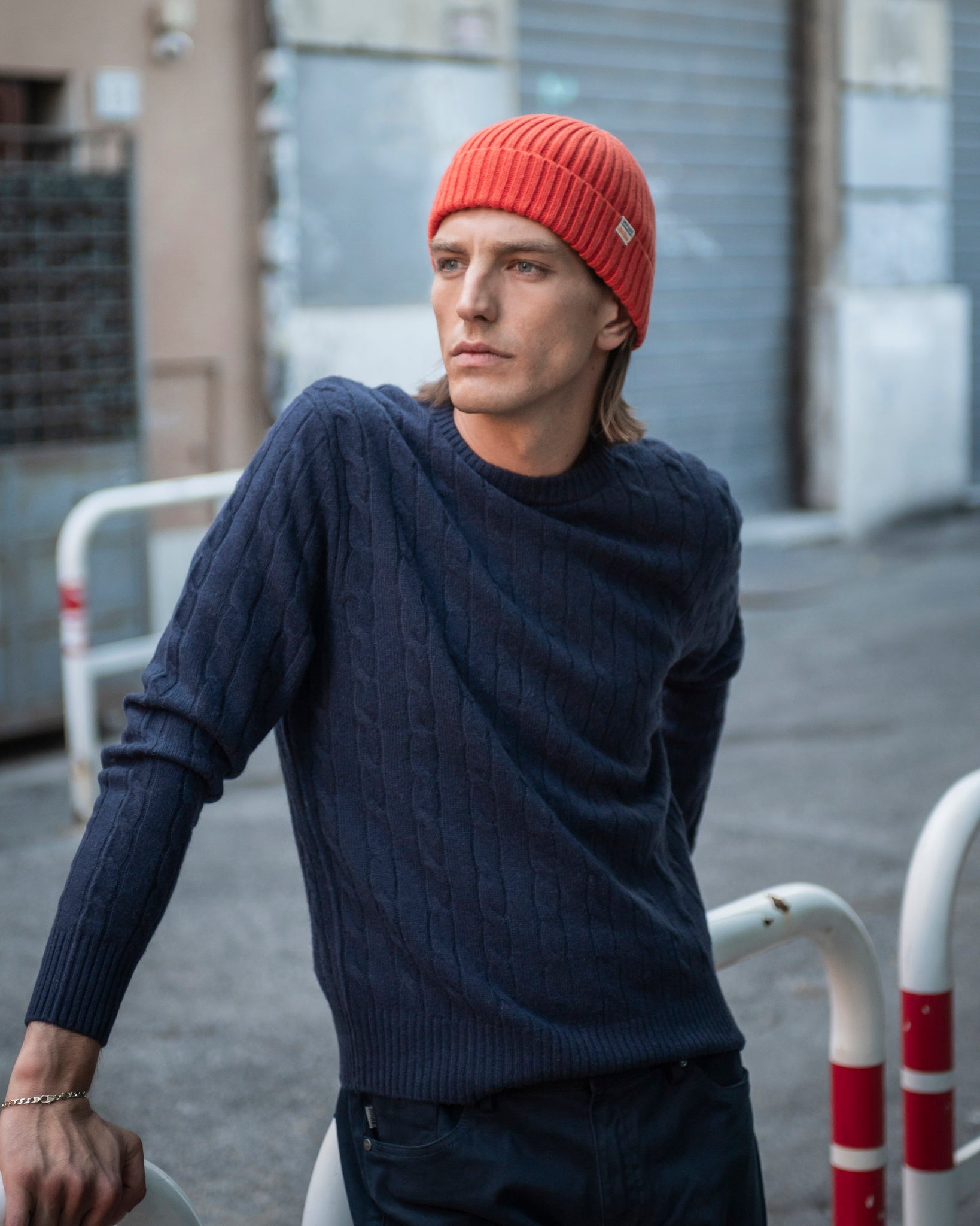 PULLOVER TRECCE MISTO LANA