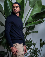 VISCOSE CLOSED HOOD SWEATER